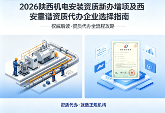 2026 陕西机电安装资质新办增项，西安靠谱资质代办企业怎么选