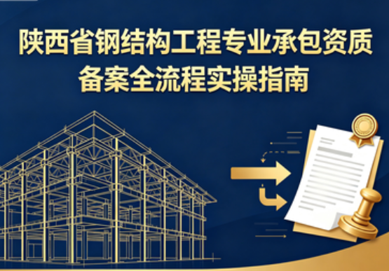 2026 陕西钢结构资质备案全流程指南_西安钢结构工程专业承包资质办理标准与申报流程