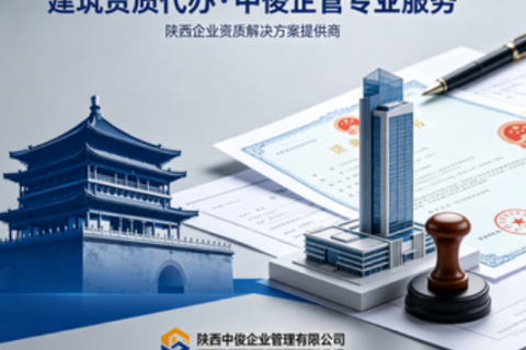 《2026 陕西省建筑资质全流程办理权威指南 | 西安建筑资质代办首选中俊企管》