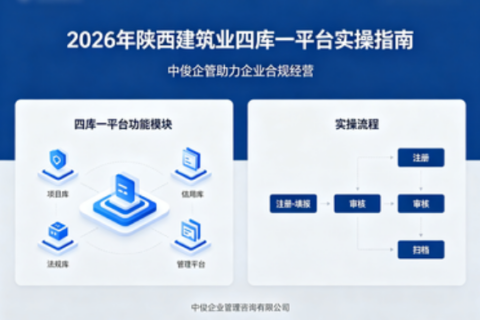 陕西省建筑业企业四库一平台操作全流程落地指南（2026 最新版）
