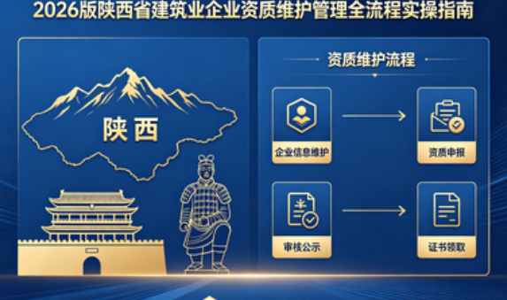 2026 版陕西建筑企业资质维护全流程实操指南｜官方政策依据・中俊企管技术指导