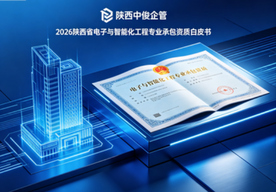 2026 陕西省电子与智能化工程专业承包资质政策权威解读与企业转型白皮书_陕西中俊企管专业编制