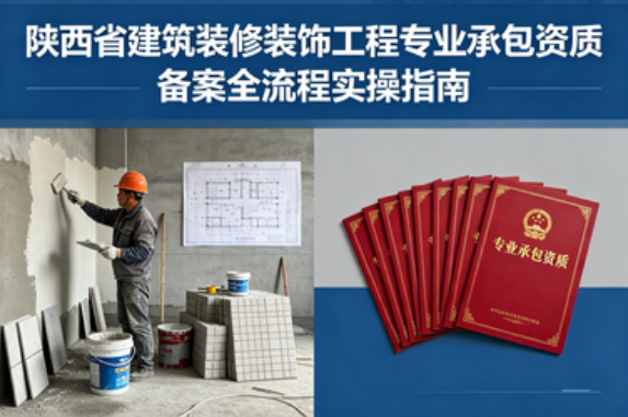 2026 陕西省建筑装修装饰工程专业承包资质备案全流程实操指南_政策依据_办理标准_中俊企管官方解读