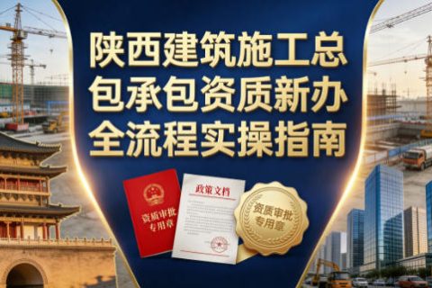 西安建筑资质新办实操指南｜2026年陕西建筑工程总承包乙级资质办理全流程