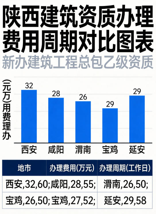 西安建筑资质新办实操指南｜2026年陕西建筑工程总承包乙级资质办理全流程
