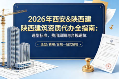 2026 年西安 & 陕西建筑资质代办全指南：选型标准、费用周期与合规避坑