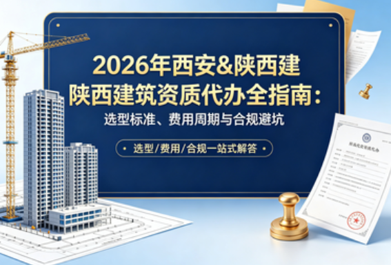 2026 年西安 & 陕西建筑资质代办全指南：选型标准、费用周期与合规避坑