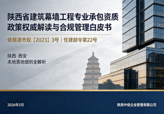 【白皮书】陕西省幕墙资质政策权威解读与合规管理机制