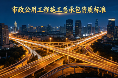 中俊企管：2026 年市政公用工程施工总承包资质标准（陕西最新版）