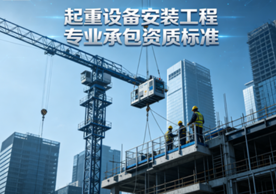 2026起重设备安装专包资质标准（陕西最新版）