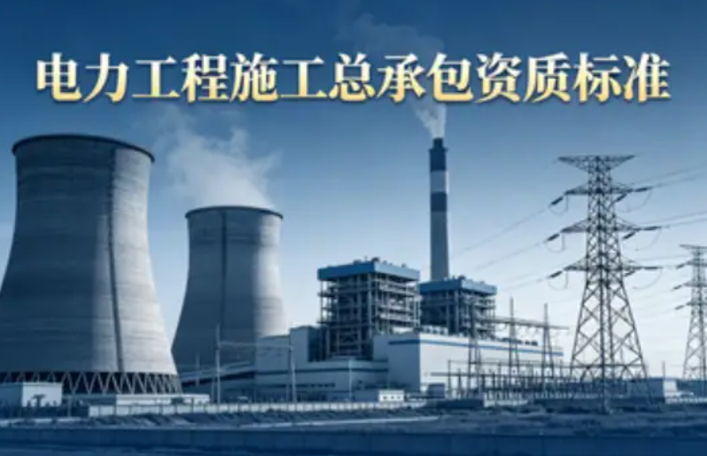 2026年电力工程施工总承包资质标准（陕西最新版）